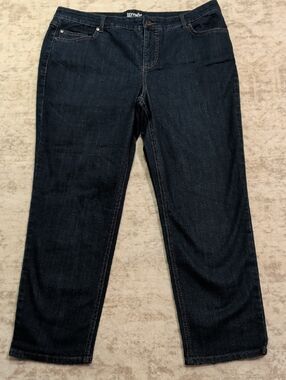 Terra & Sky Dark Blue Ankle Jeans